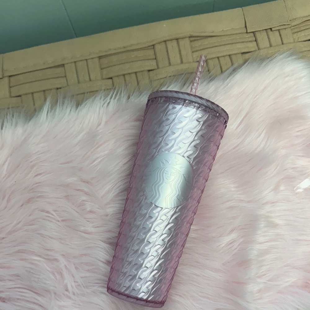 Starbucks Iridescent Pink Tumbler with Straw